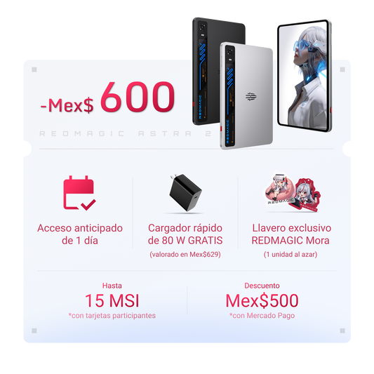 Beneficios Early Bird del REDMAGIC Astra 2 
