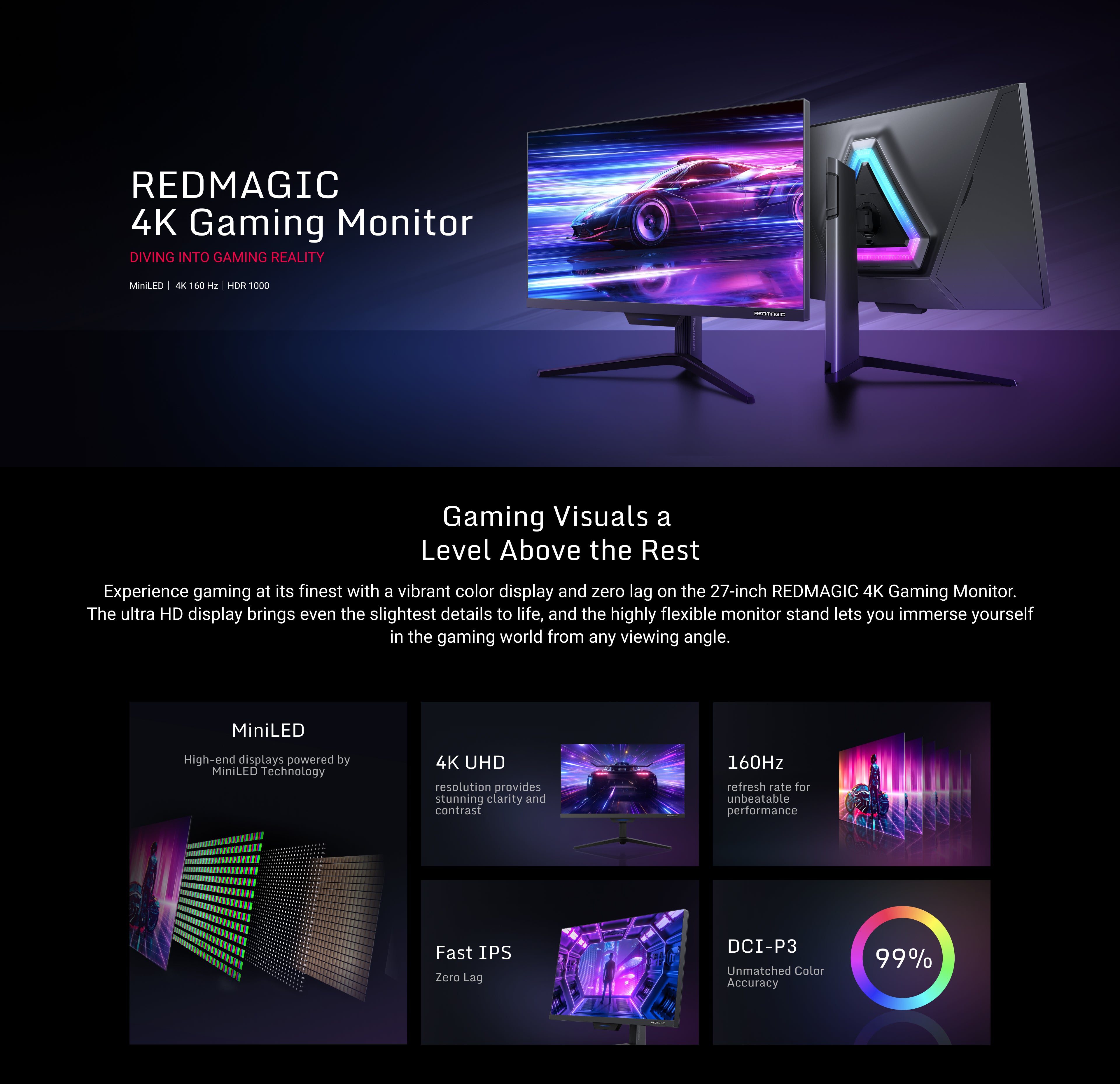 REDMAGIC 4K Gaming Monitor - REDMAGIC (Mexico)